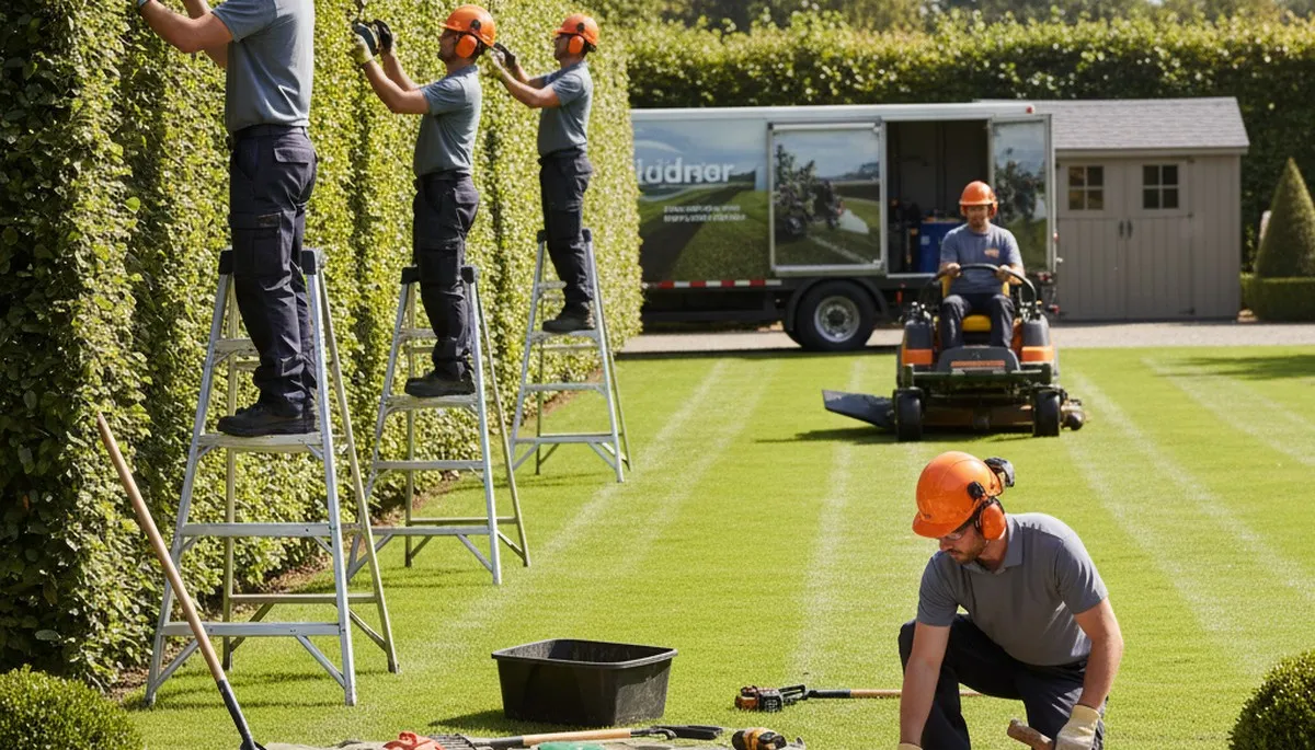 South Burlington, VT tree service crew providing landscaping and arbor care for local properties