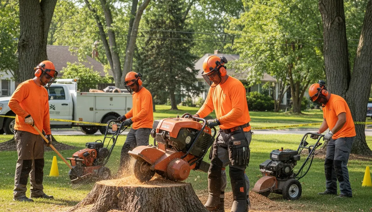 Stump removal service in South Burlington, VT by Arbor Tree Care