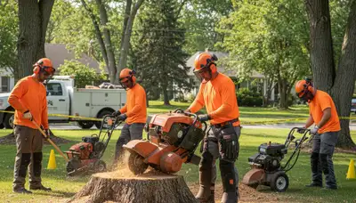 Stump removal service in South Burlington, VT by Arbor Tree Care