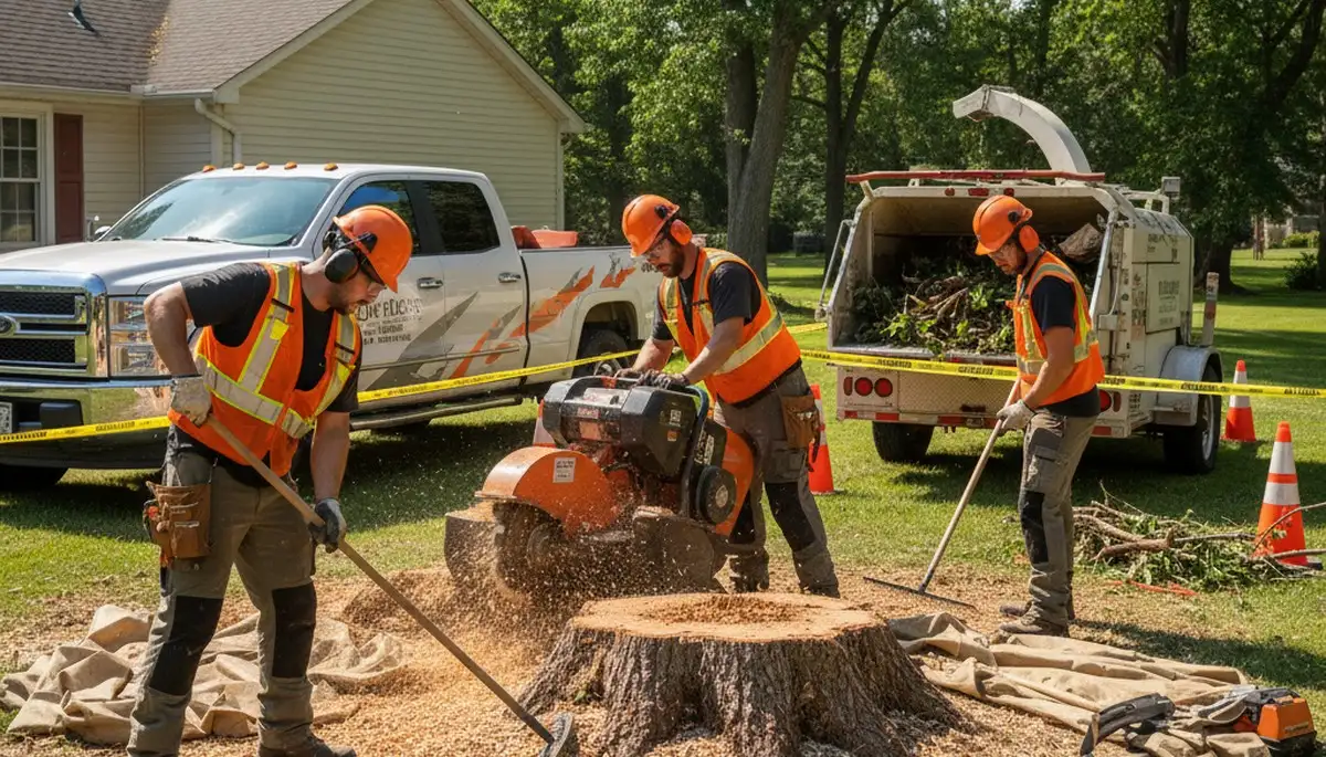 Stump removal service in South Burlington, VT by Arbor Tree Care