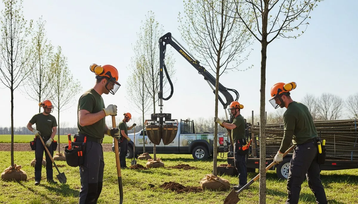 Tree planting service in South Burlington, VT by Arbor Tree Care for healthy landscape growth