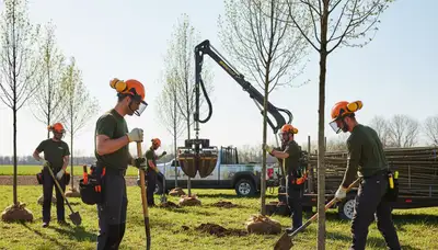 Tree planting service in South Burlington, VT by Arbor Tree Care for healthy landscape growth