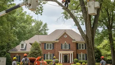 Tree service crew in South Burlington, VT providing professional tree care and removal services