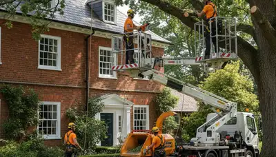 Tree service crew in South Burlington, VT providing professional tree care and removal services