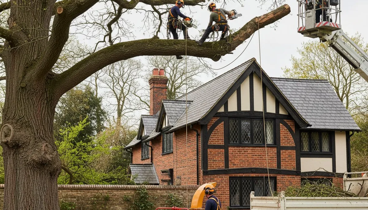 Tree service crew in South Burlington, VT providing professional tree care for homeowners and businesses