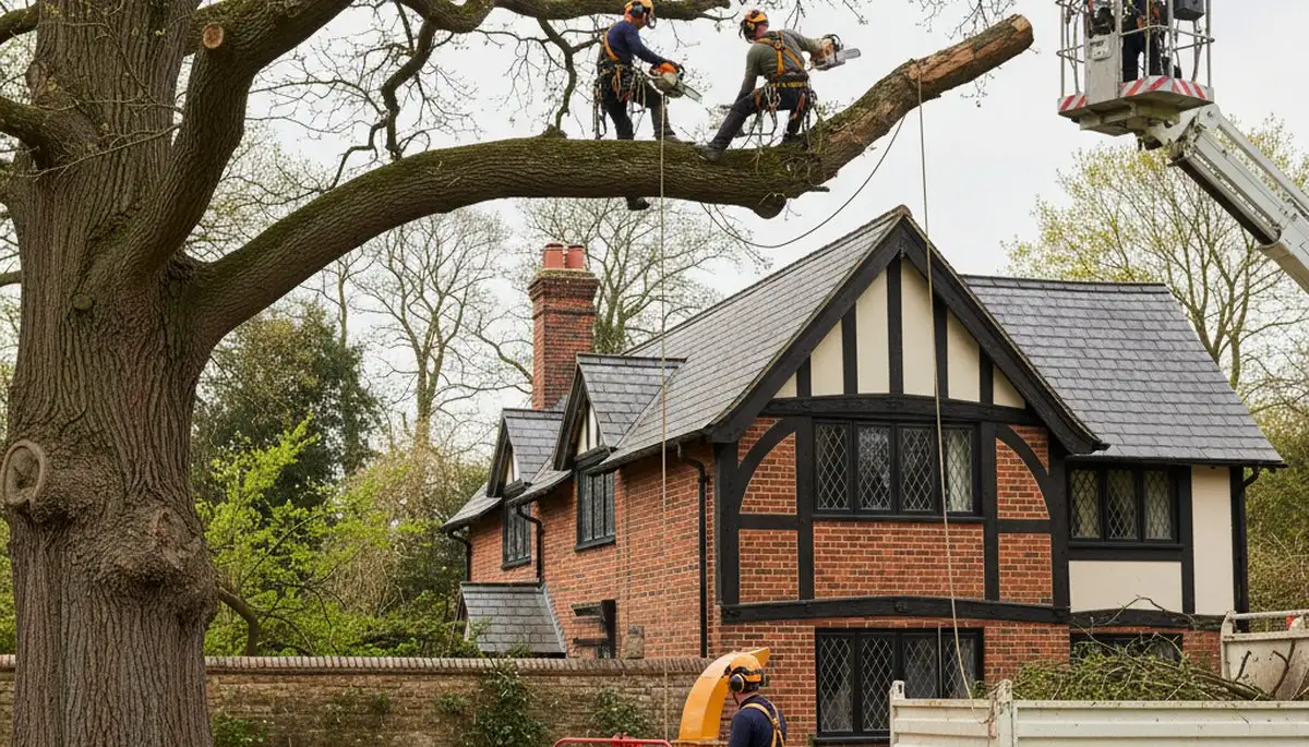 Tree service crew in South Burlington, VT providing professional tree care for homeowners and businesses