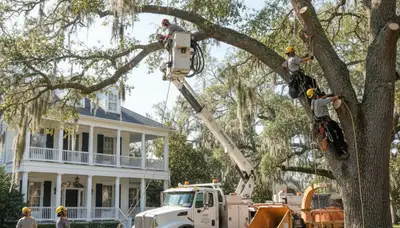 Tree service crew in South Burlington, VT providing professional tree care and removal services