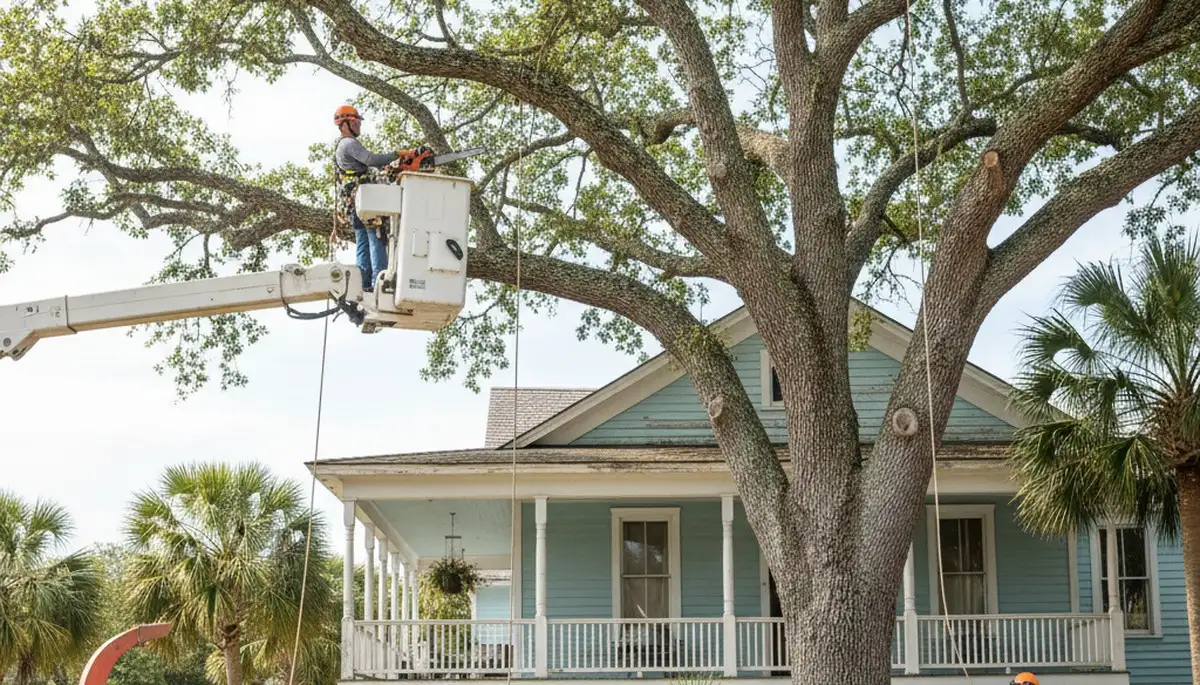 Tree service crew in South Burlington, VT providing professional tree care and removal services
