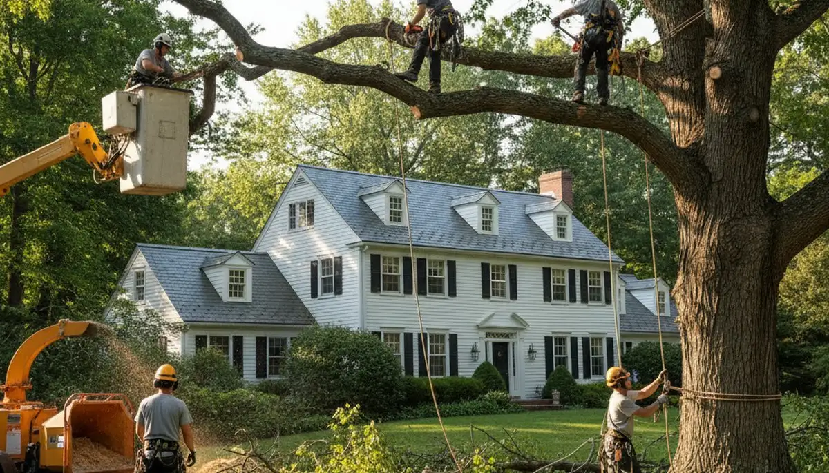 Tree service crew in South Burlington, VT providing professional tree care and removal services