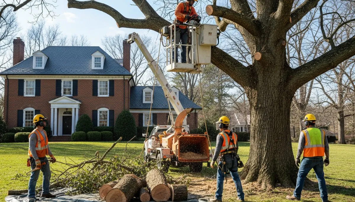 Tree service crew in South Burlington, VT providing professional tree care and removal services