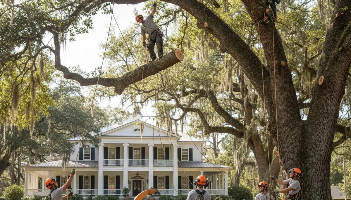 Tree service crew in South Burlington, VT providing professional tree care and removal services