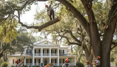 Tree service crew in South Burlington, VT providing professional tree care and removal services