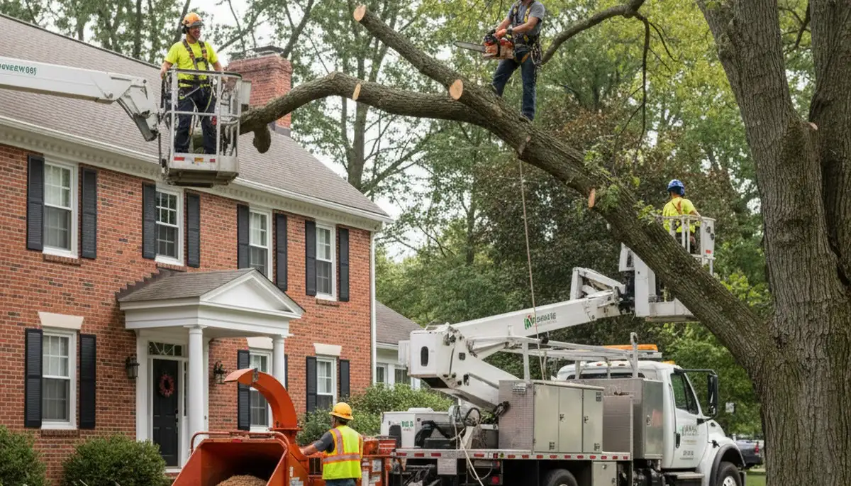 Tree service crew in South Burlington, VT providing professional tree care and removal services